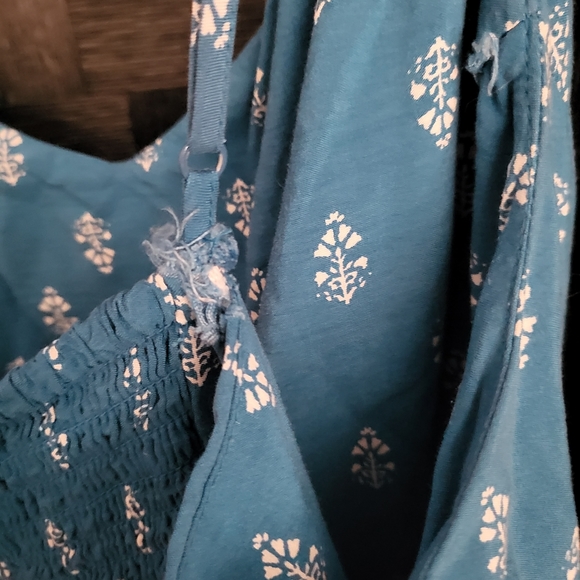 Old Navy Teal Spaghetti Strap Dress (XL) - SEE PHOTOS - AL0405 - Picture 4 of 6